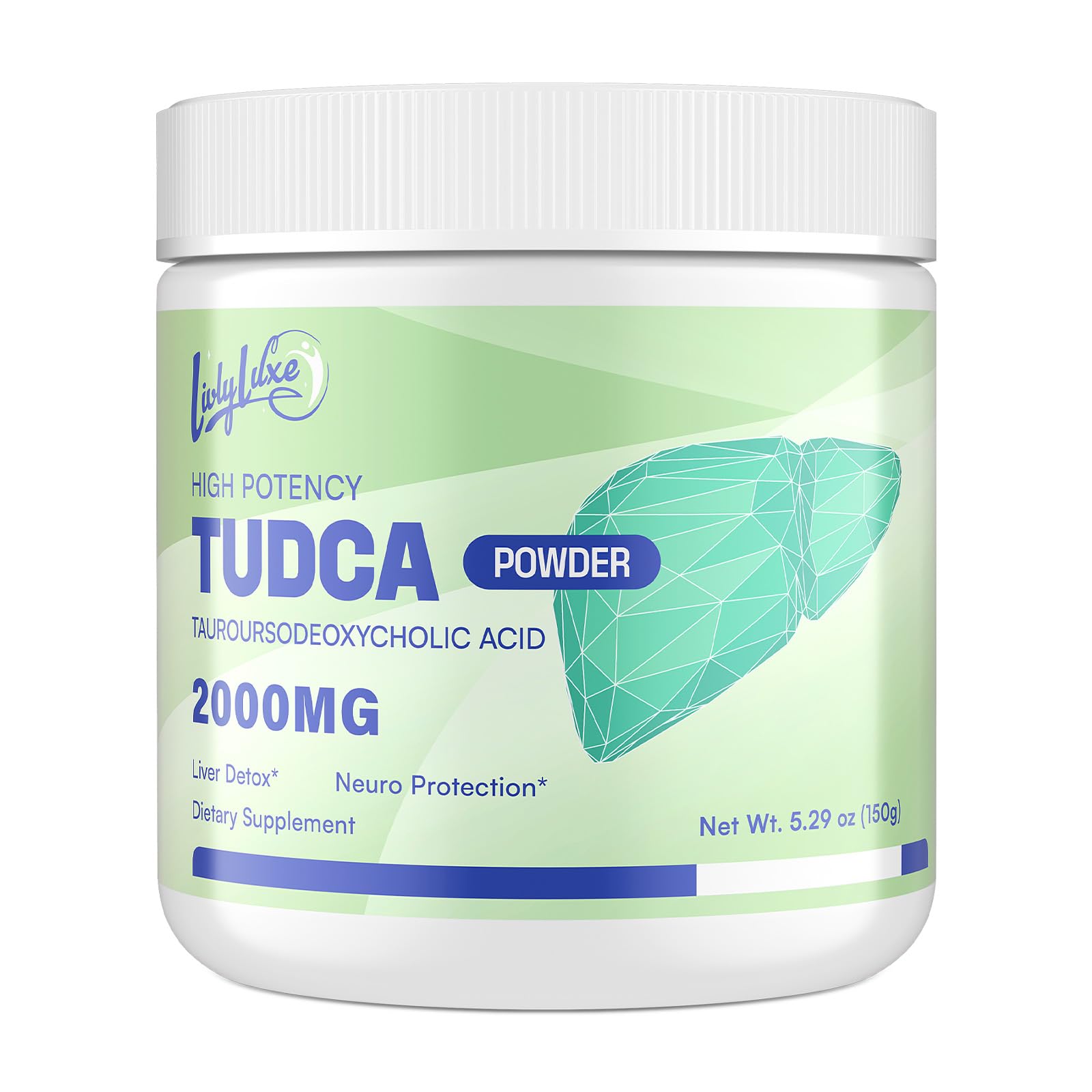 LivLyLuxe TUDCA Powder Liver Support Supplement 5.29 Ounce