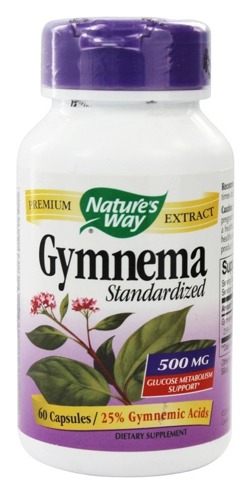 Nature's Way Gymnema Standardized 500 mg, 180 Capsules