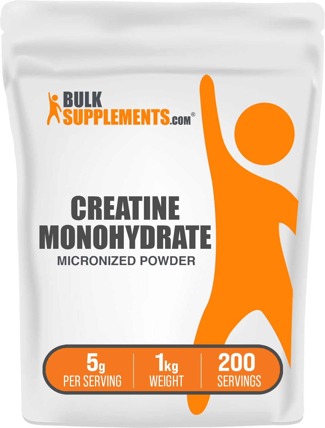 BulkSupplements Creatine Monohydrate Micronized Powder 35.27 Servings