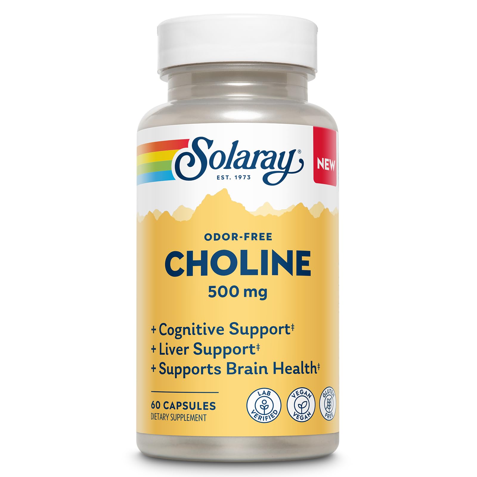 SOLARAY Choline 500 mg Capsule 60 Count