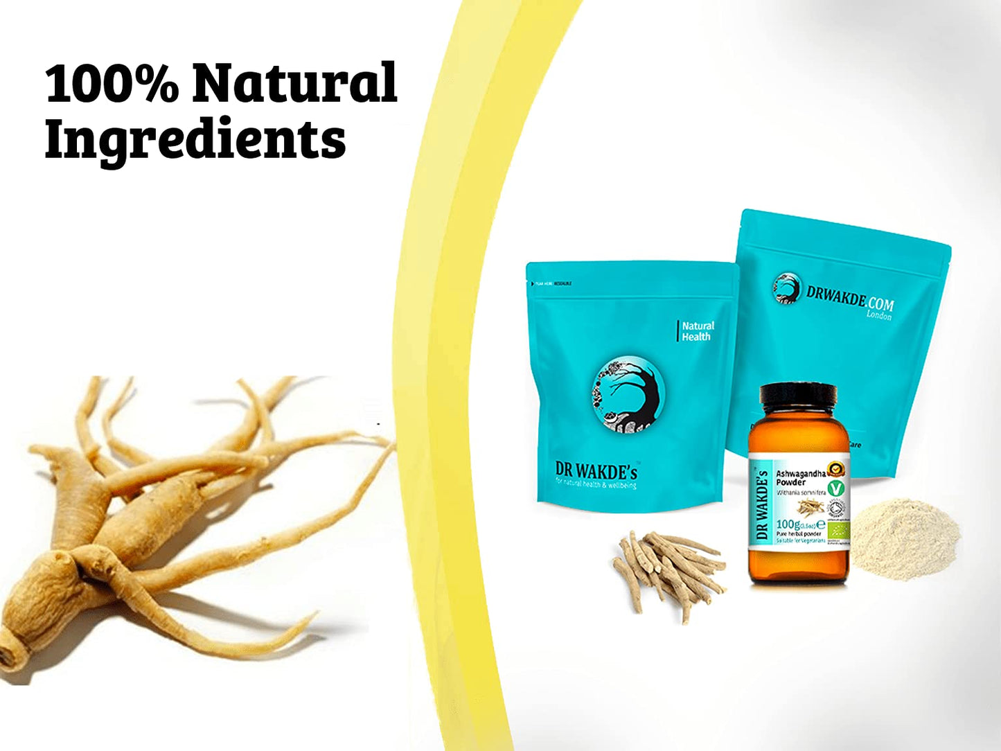 DR WAKDE's Organic Ashwagandha Powder 1600