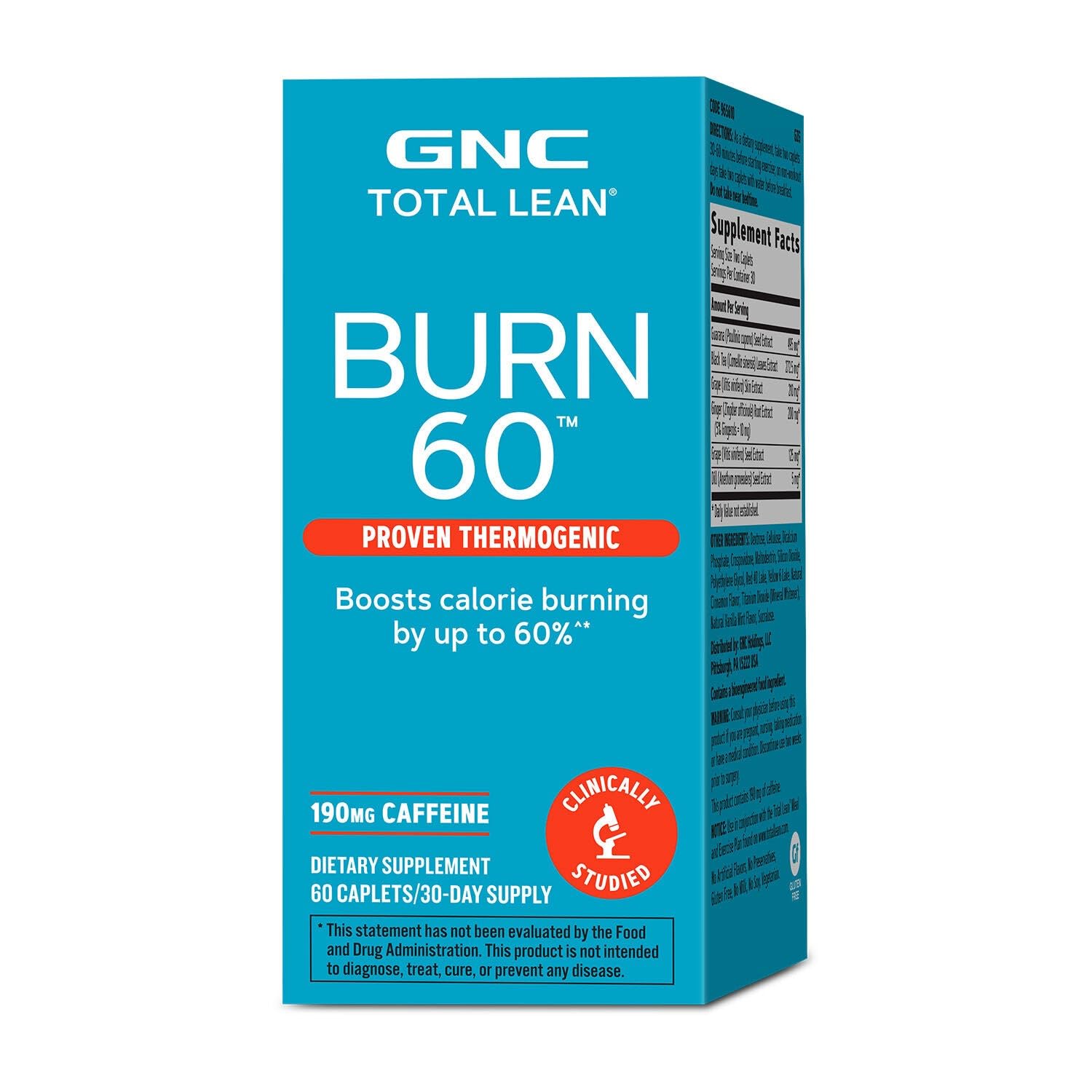 GNC Total Lean Burn Caplets 30 Count