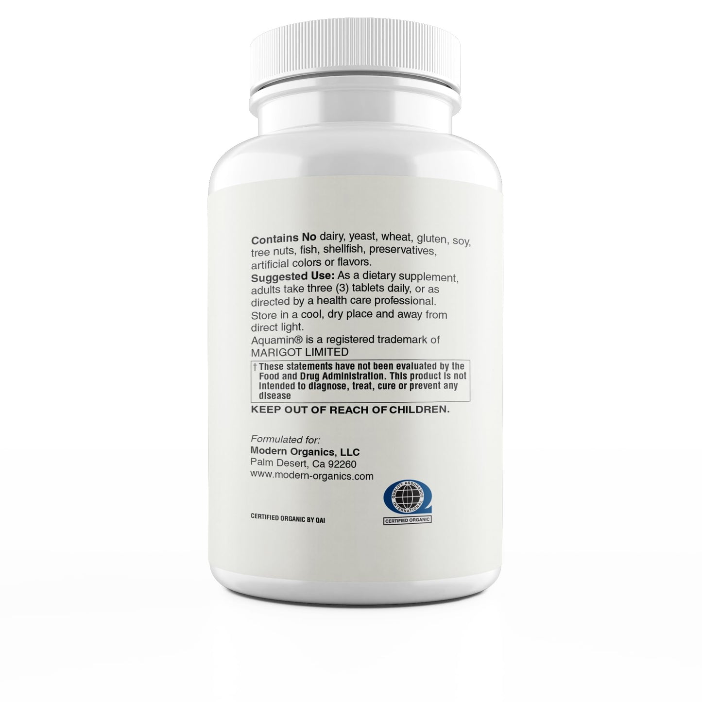 Modern Organics Plant Calcium Tablets, 90