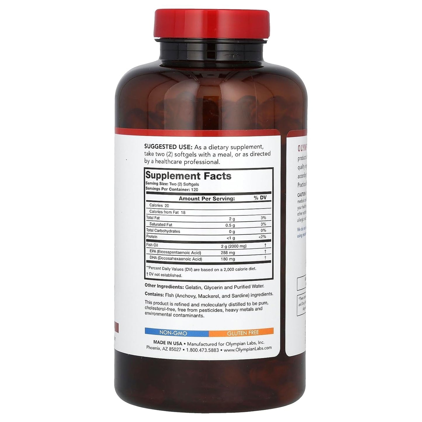 Olympian Labs Omega-3 Fish Oils, 240 Softgels