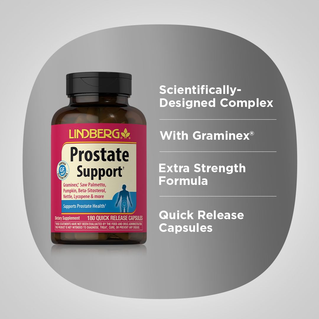 Lindberg Prostate Supplement for Men Capsule, 180 Capsules