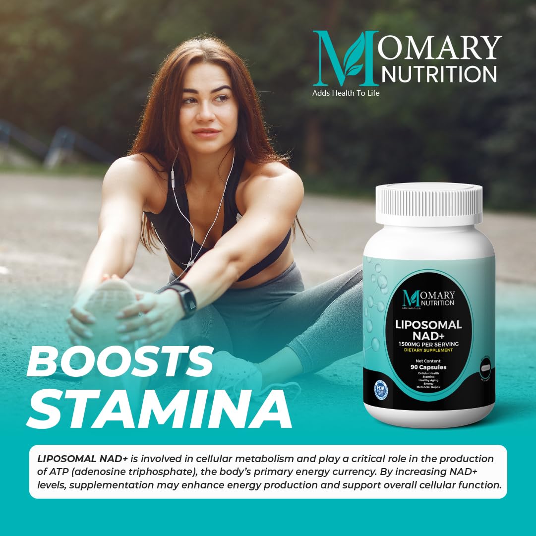 MOMARY NUTRITION Liposomal NAD+ Supplement Capsule 90 Count