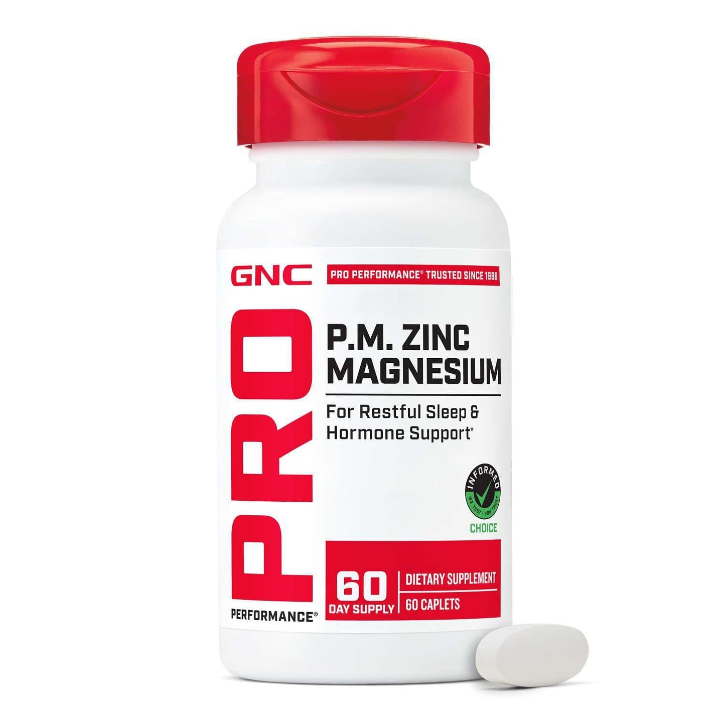 GNC Pro Performance Zinc Magnesium, 60 Tablets