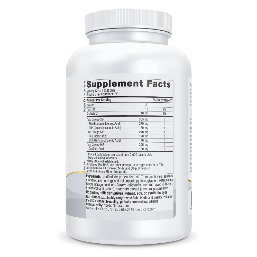 Nordic Naturals ProEFA 3-6-9 Softgels 180