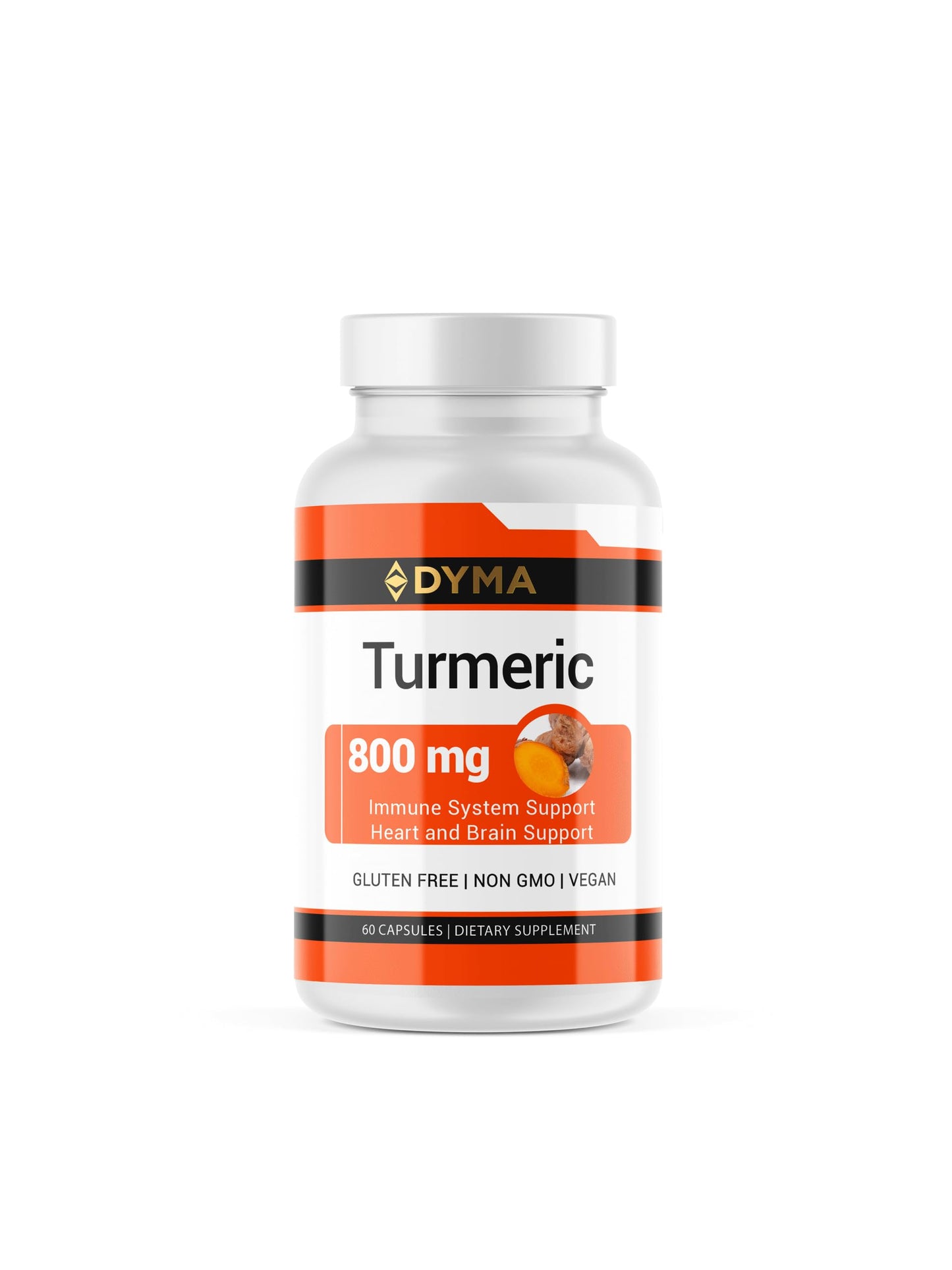 DYMA Turmeric Supplements for Natural Pain Relief & Inflammation Capsules, 60