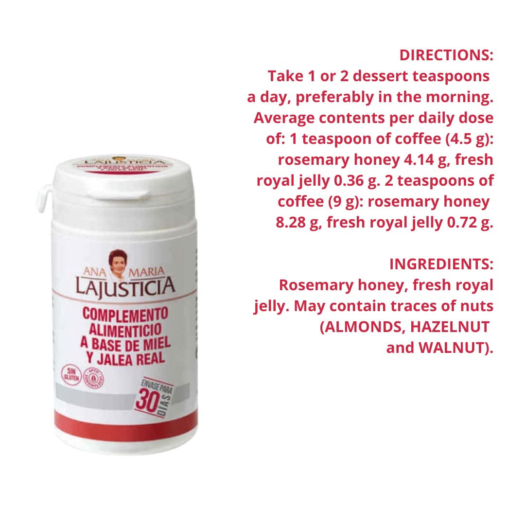 Ana María Lajusticia Royal Jelly with Honey Powder, 4.76 oz