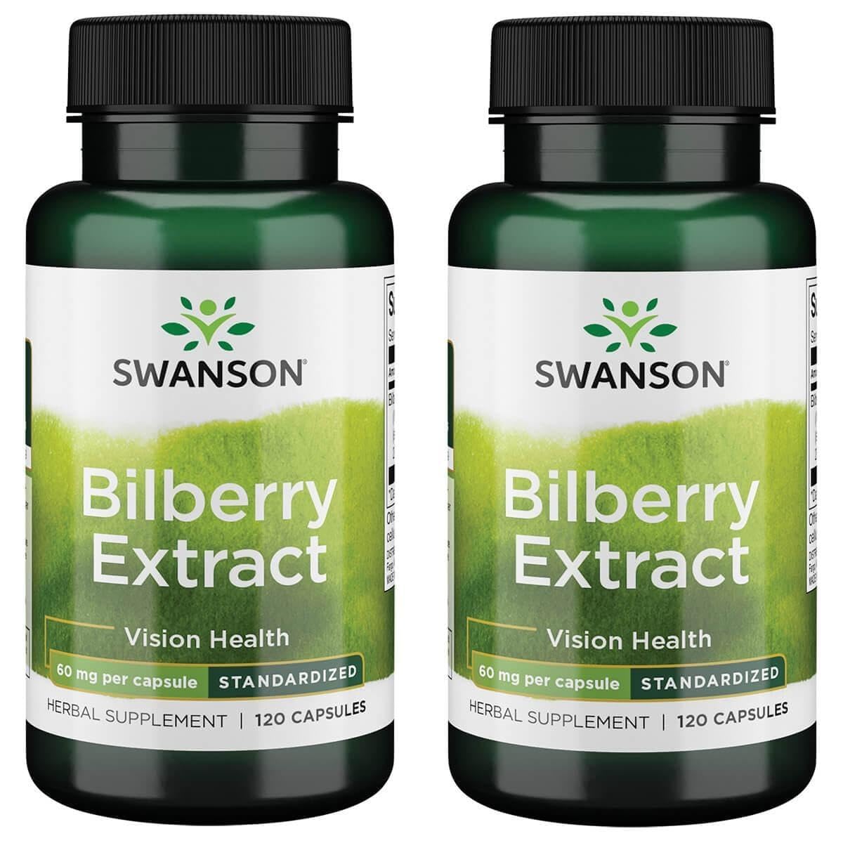 Swanson Bilberry Extract (Standardized) 60 mg, 240 Capsules