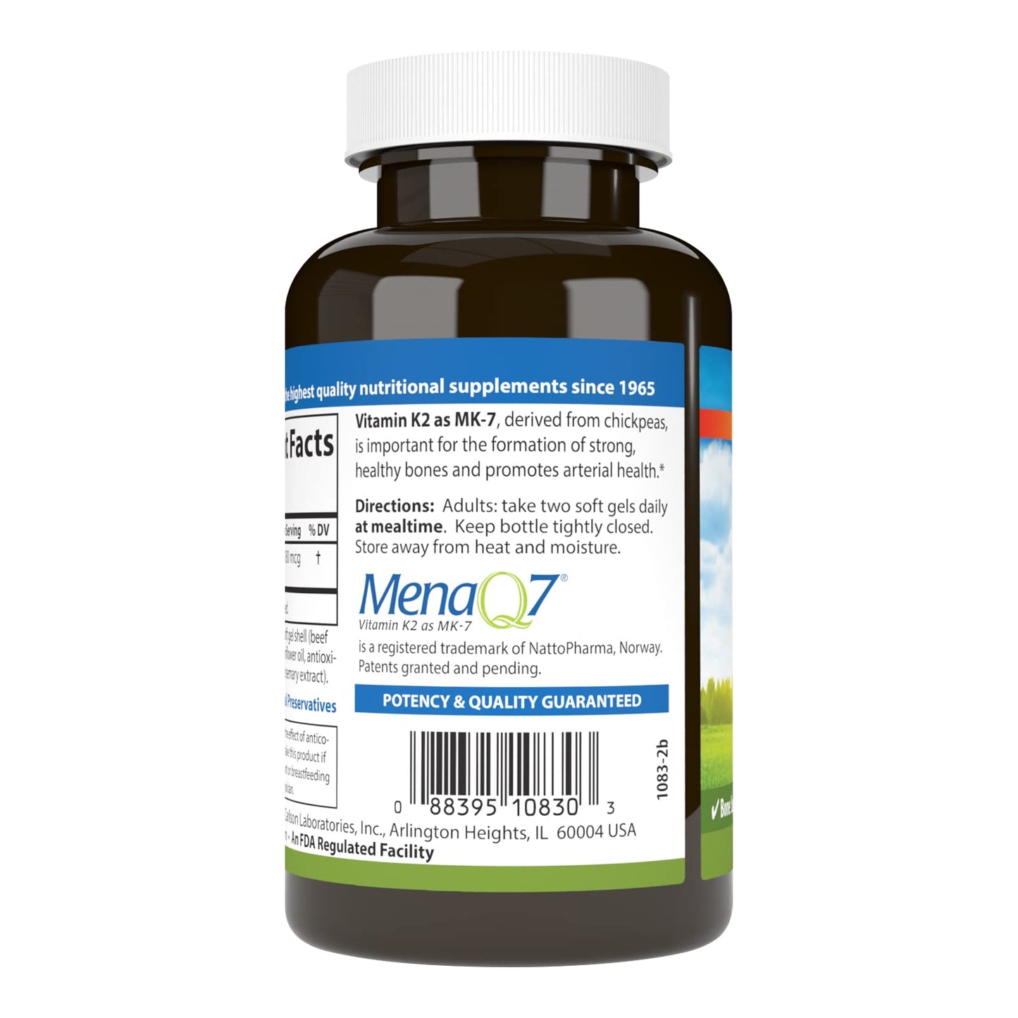 Carlson Vitamin K2 MK-7 (Menaquinone), 180 mcg, Bone Support, 180 Softgels