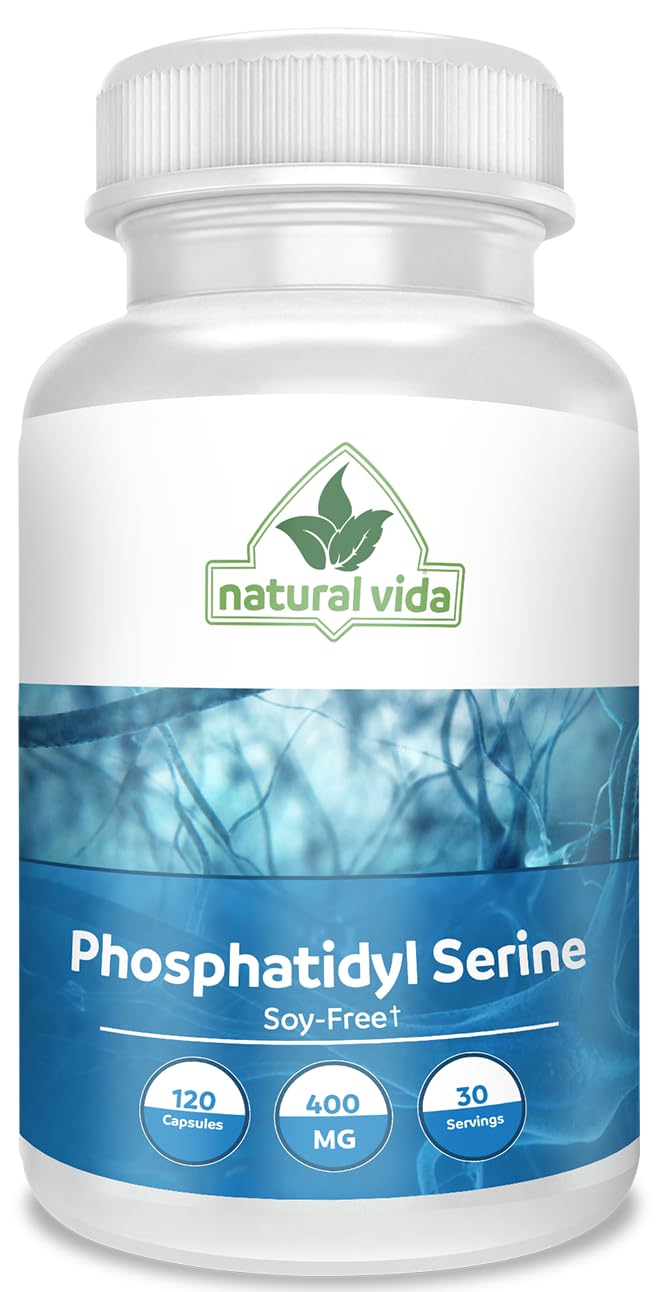 Natural Vida Phosphatidylserine 400mg Capsules, 120 Count