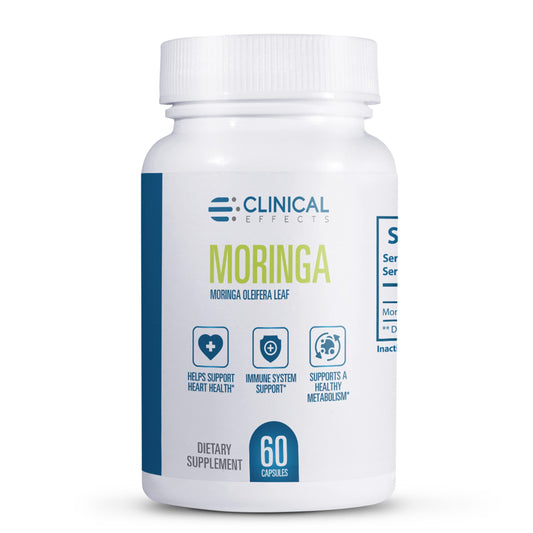 Clinical Effects Moringa Oleifera 800mg Capsule Superfood Supplement - Heart, Joint, Energy and Immune Support - 30 Capsules
