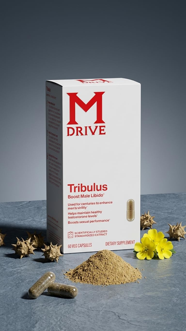 Mdrive Tribulus Terrestris 45% Saponins Capsules, 60 Count