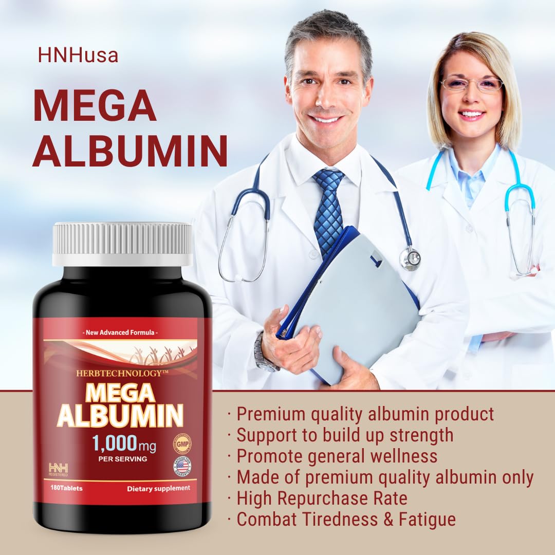 Dr.K&C HNHusa Mega Albumin Protein 1000mg Tablets, 120 Tablets