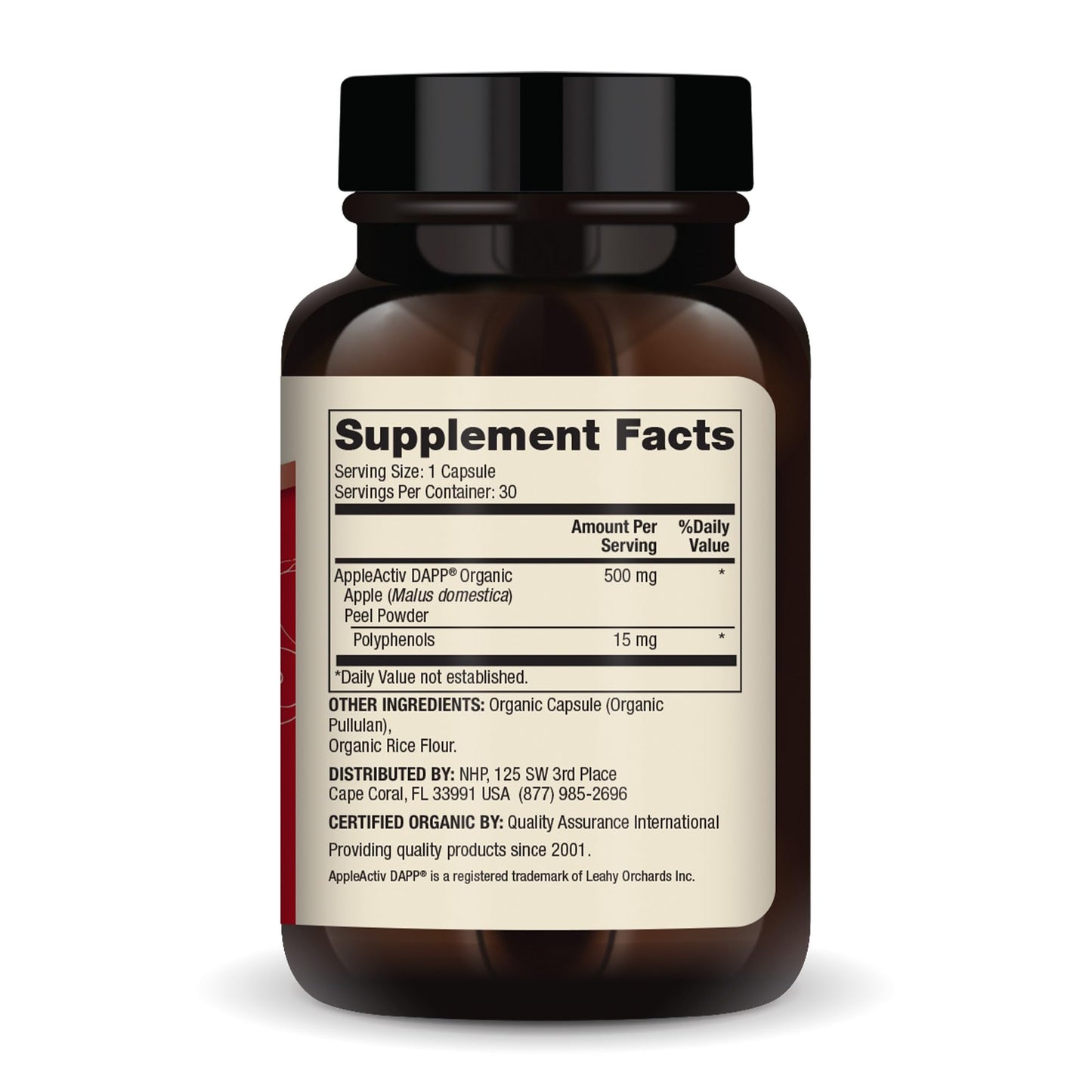 Dr. Mercola Organic Apple Peel Advanced Capsules 60 Count