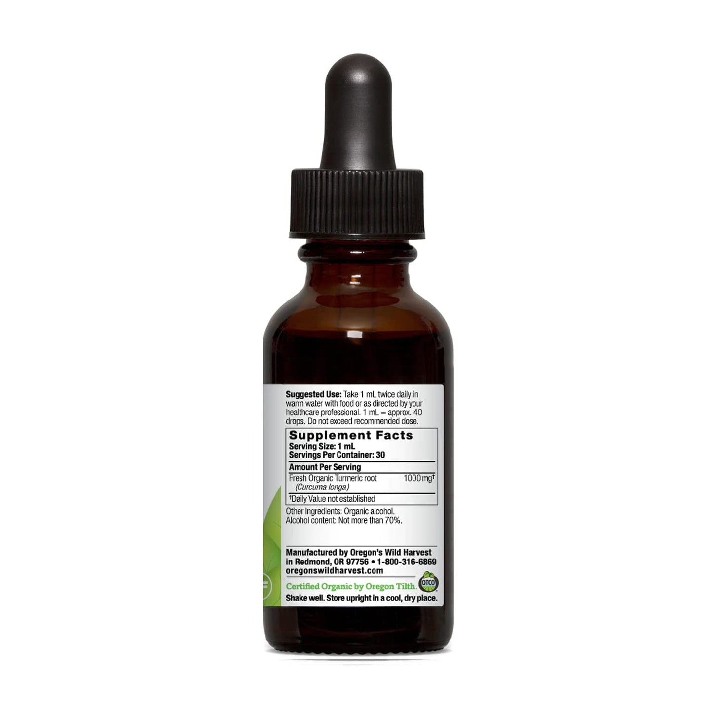 Oregon's Wild Harvest Turmeric Capsule, 1 Capsule