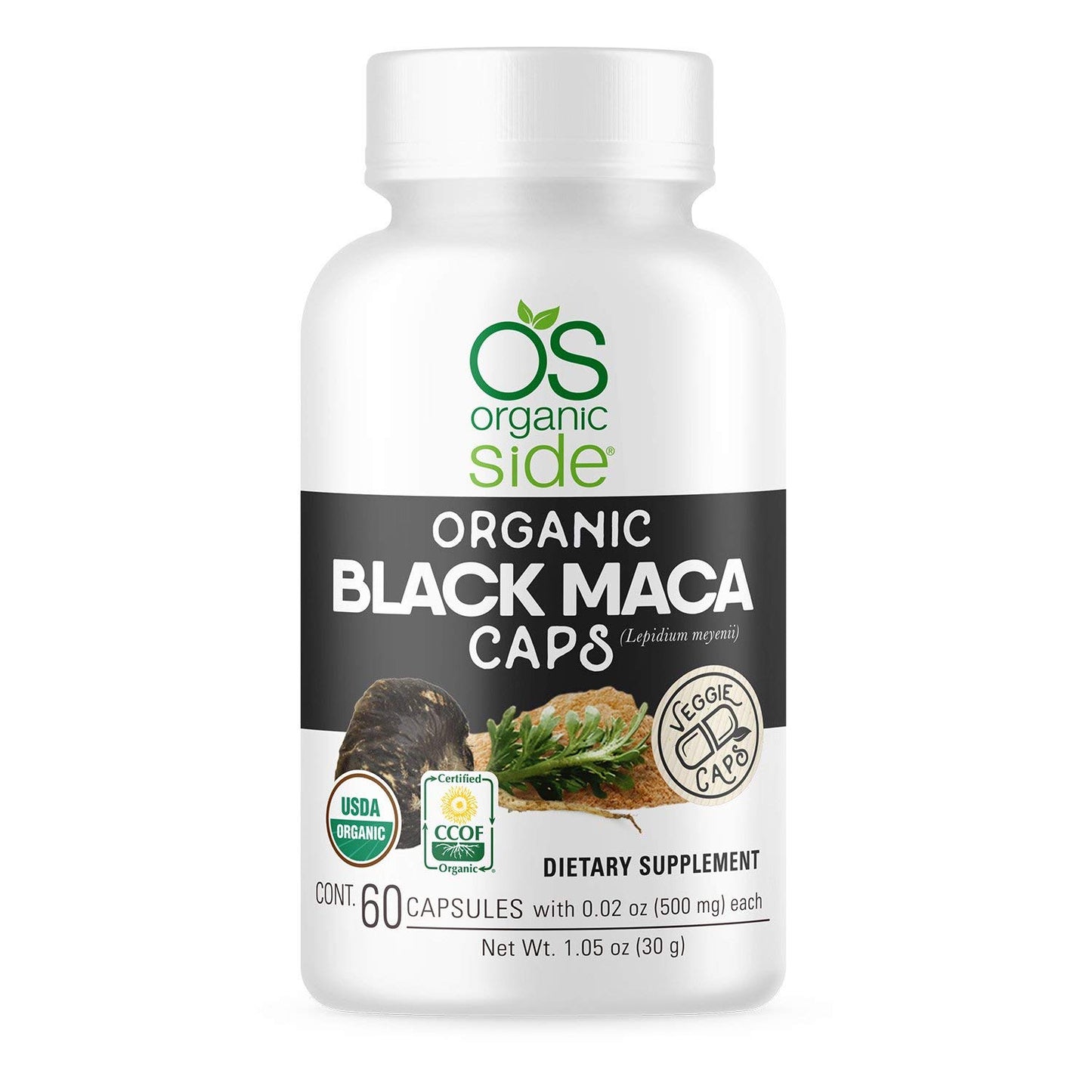 OS Organic Side Organic Black Maca Capsules 1.05 Ounce