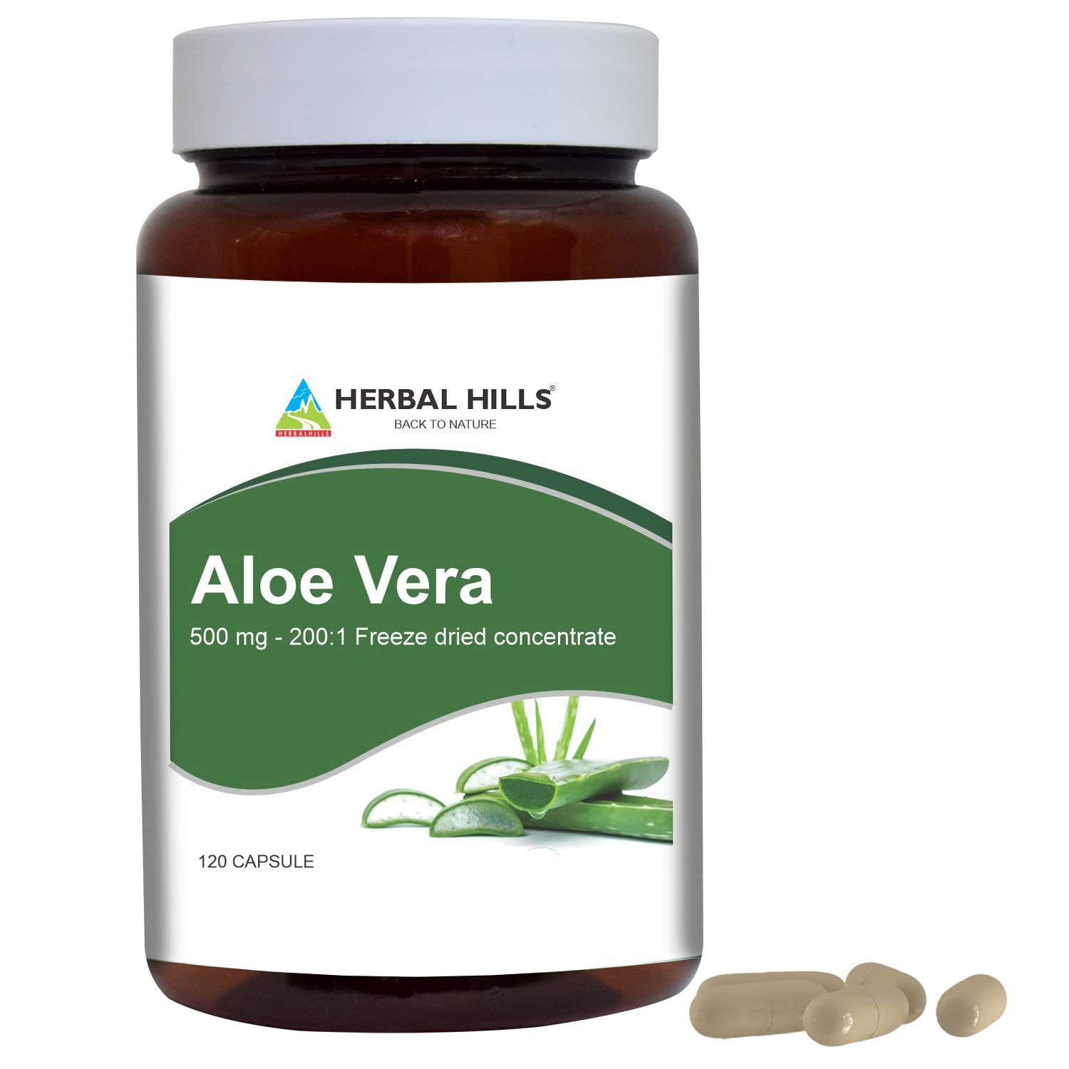 HERBAL HILLS Aloe Vera Capsules 120