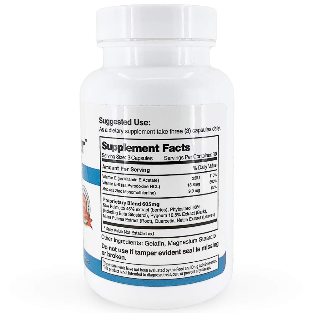 Prostavar Prostate Support with Saw Palmetto 605mg Capsules, 90 Count