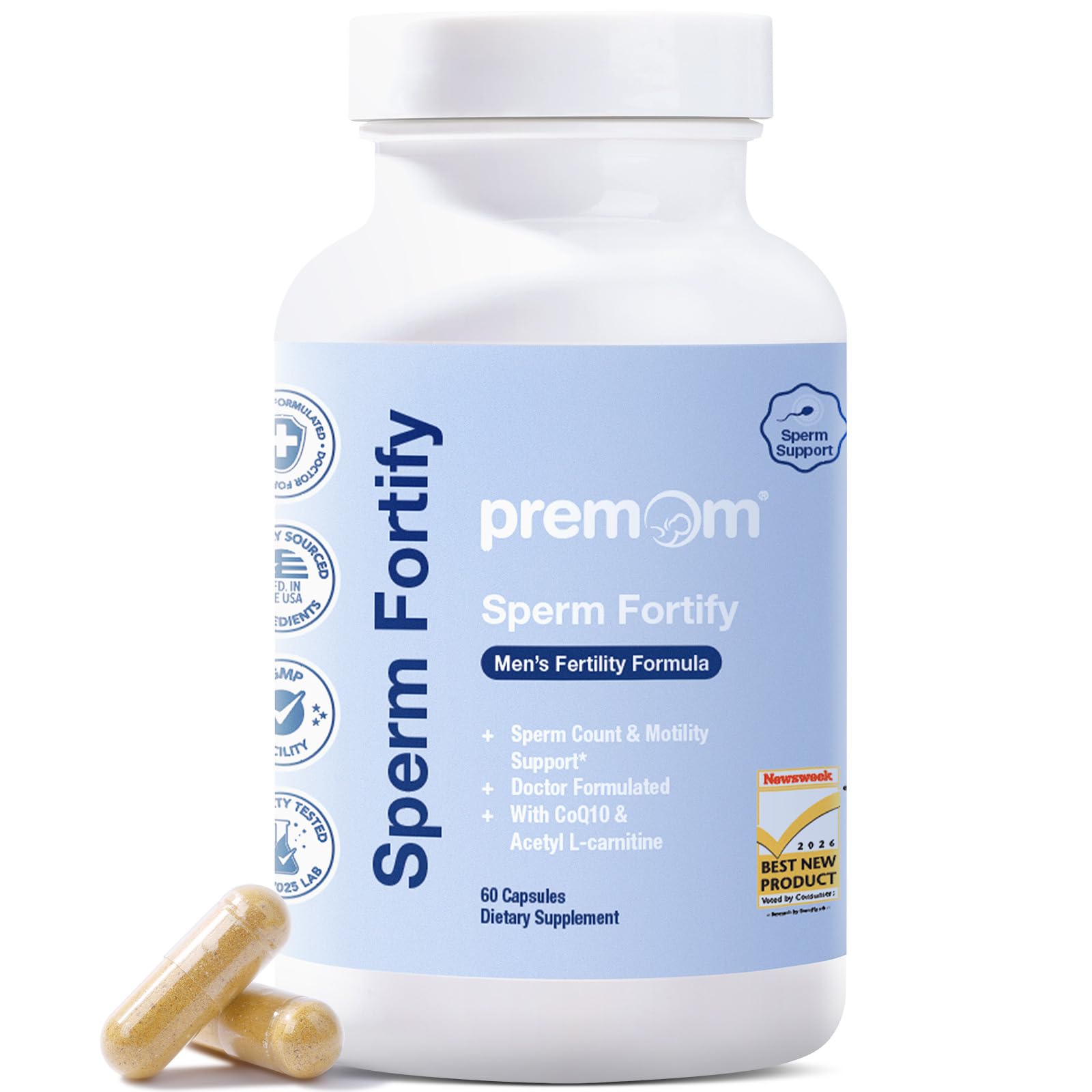 Premom Sperm Fortify Capsule, 60 Count