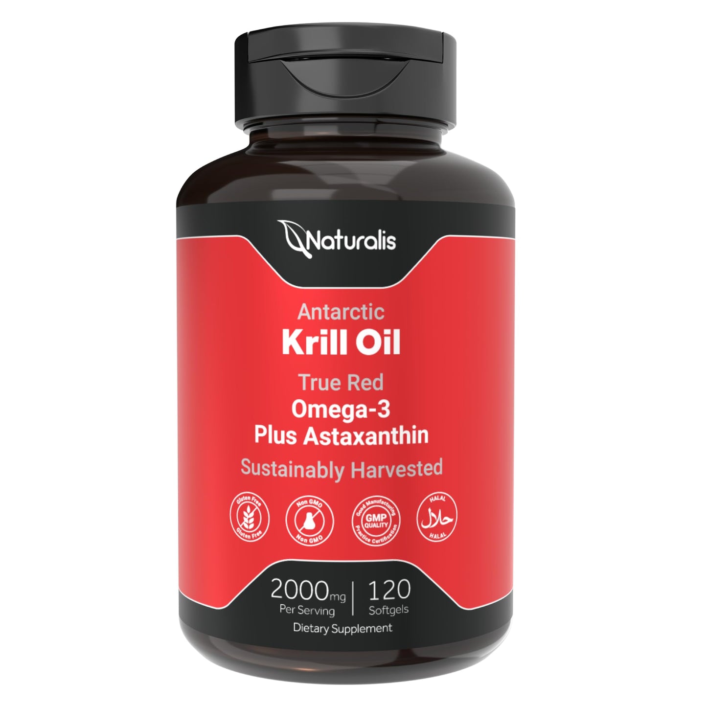 Naturalis Krill Oil 2000mg Softgels, 120 Count