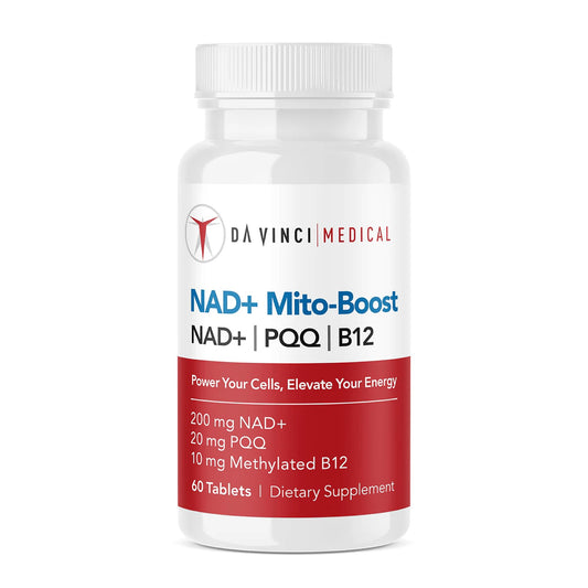Da Vinci Medical NAD+ Mito Boost Supplement with PQQ & B12, Cellular Coenzyme Formula 1 Tablet