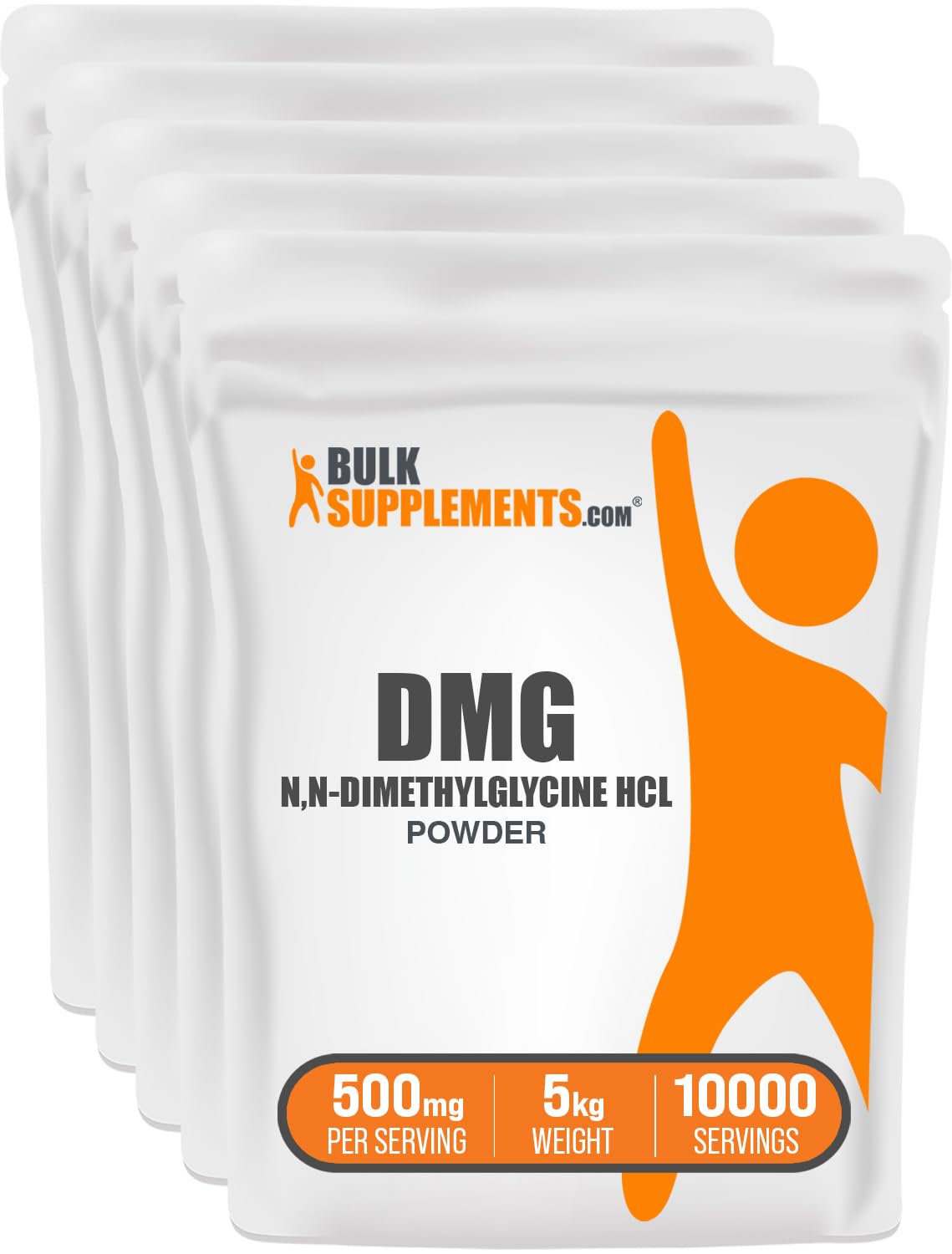 BulkSupplements DMG HCl Powder (Pack of 5)