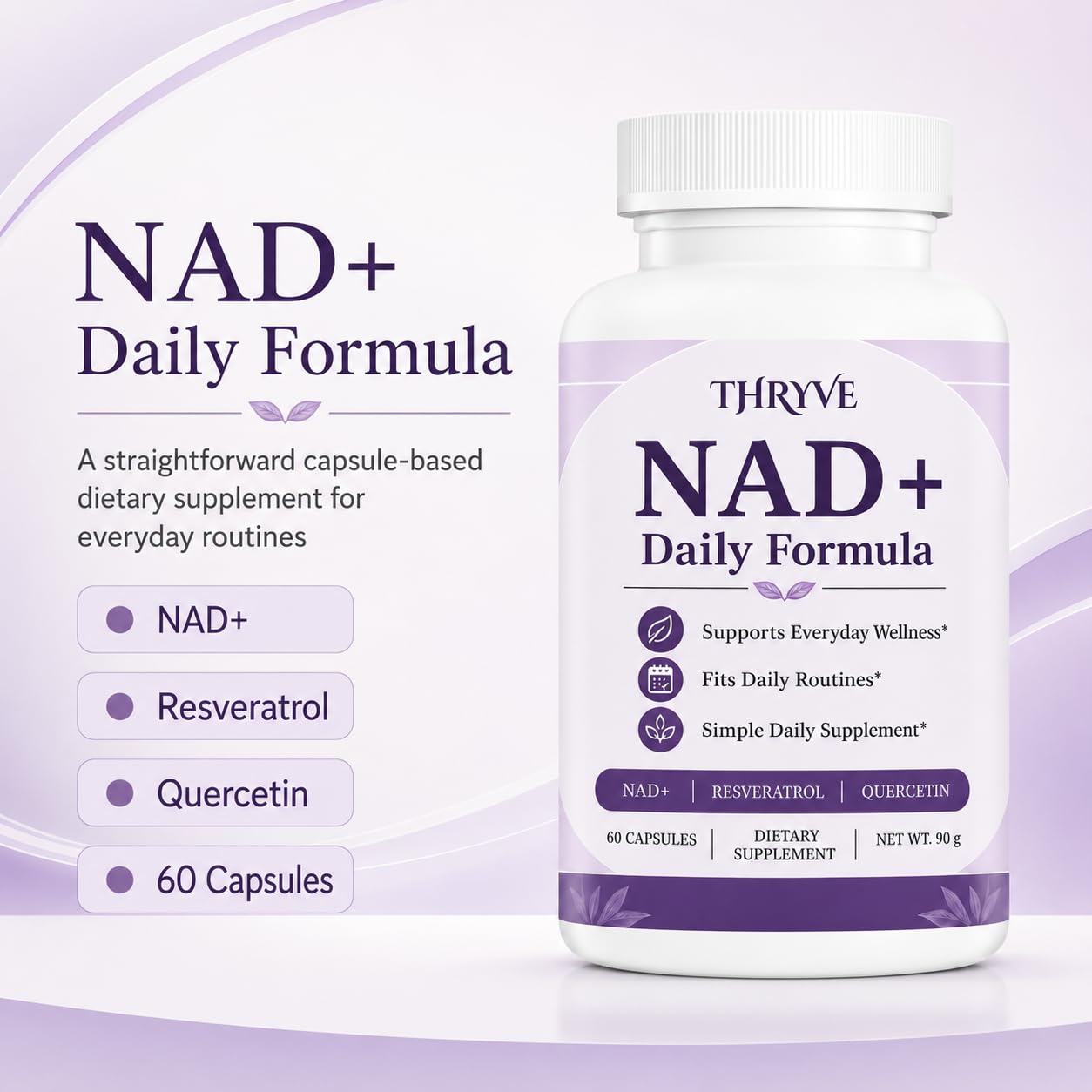 Thryve NAD+ Formula for Women Capsules, 60 Count