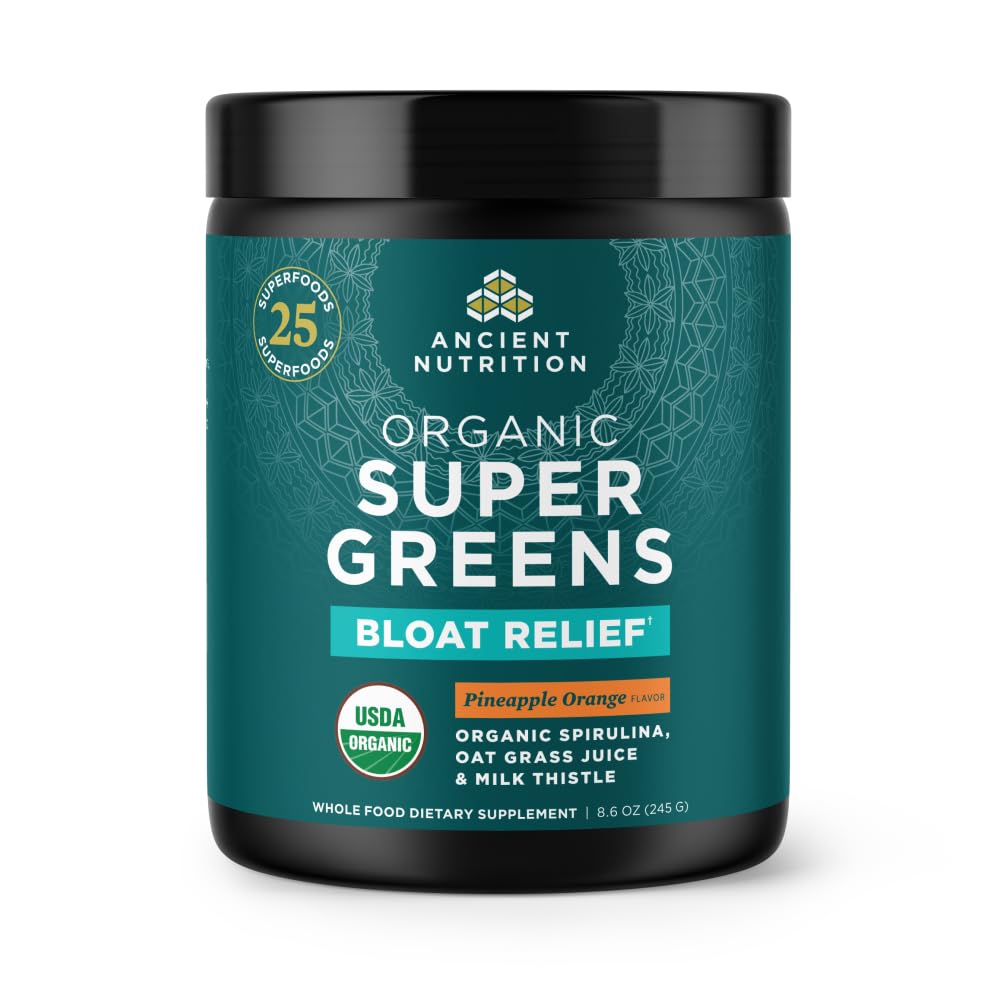 Ancient Nutrition Organic SuperGreens Powder 8.6 oz
