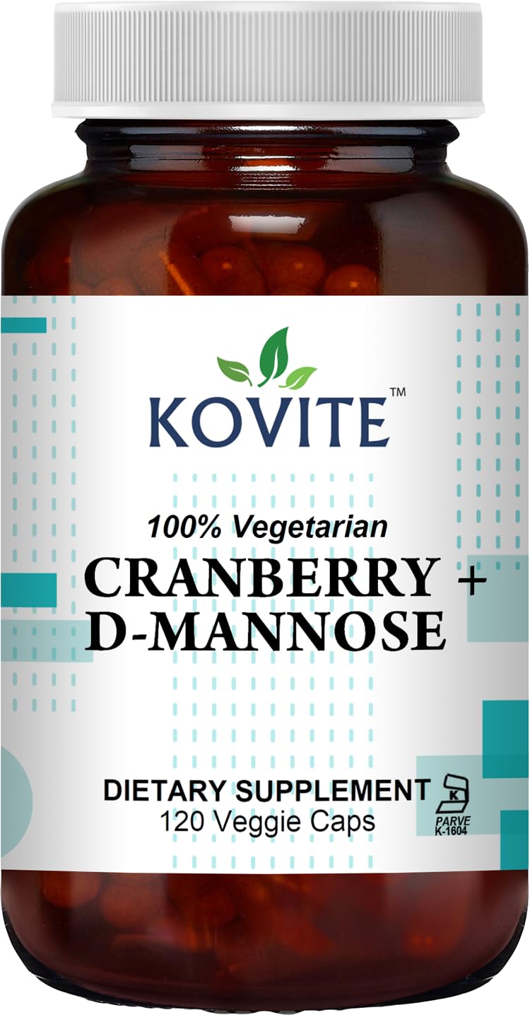 Kovite Cranberry + D-Mannose Capsules, 120