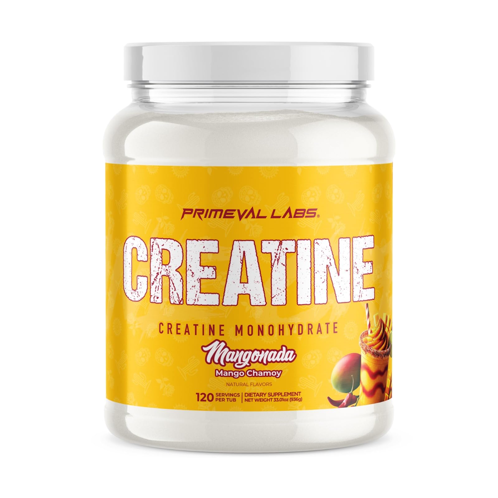 Primeval Labs Clean Creatine Monohydrate Powder, 120 Servings