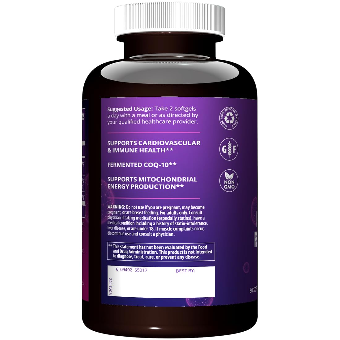 MRM CoQ-10 Resveratrol Red Yeast Rice Capsule 60 Count