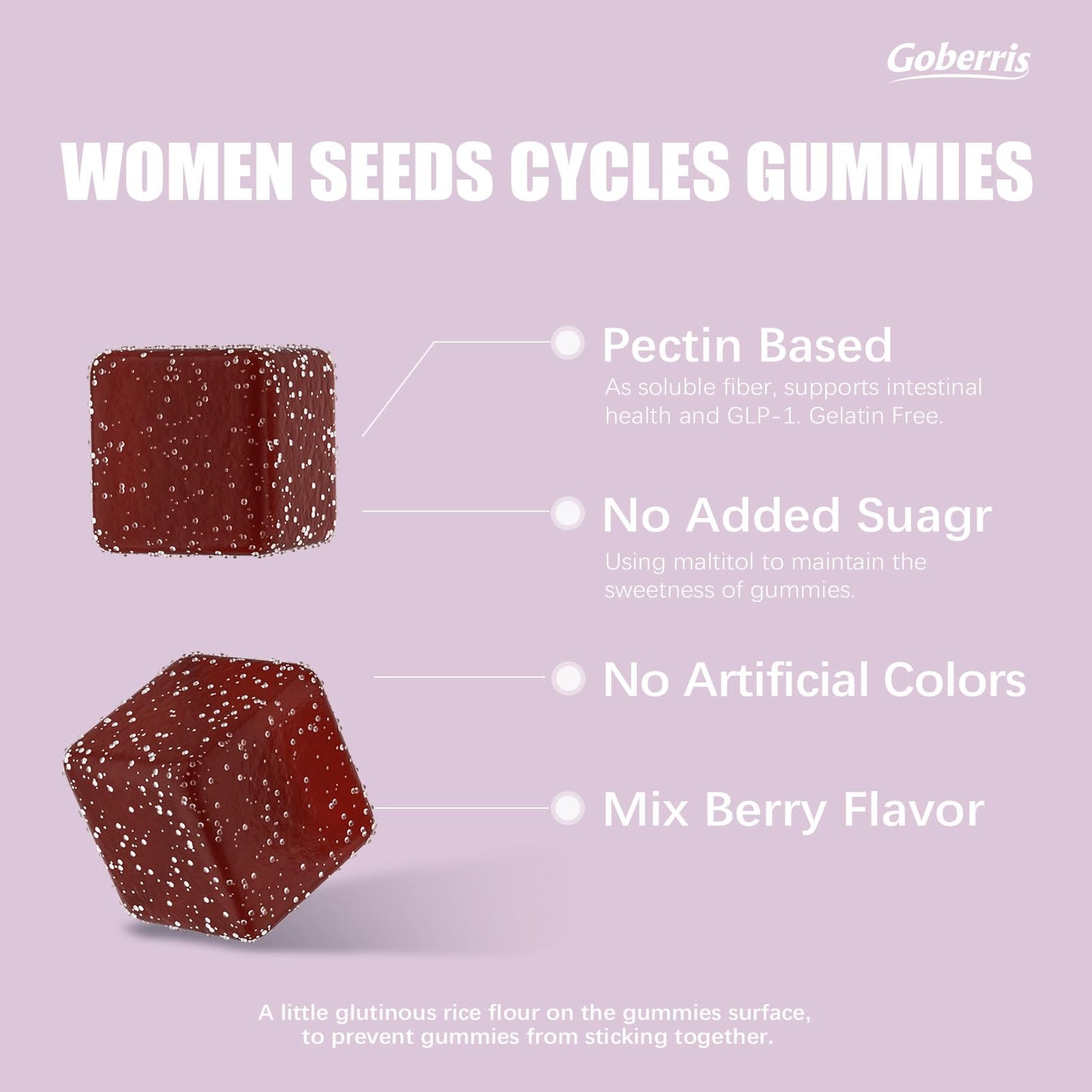 Goberris Seeds Cycles Gummies, 90 Count