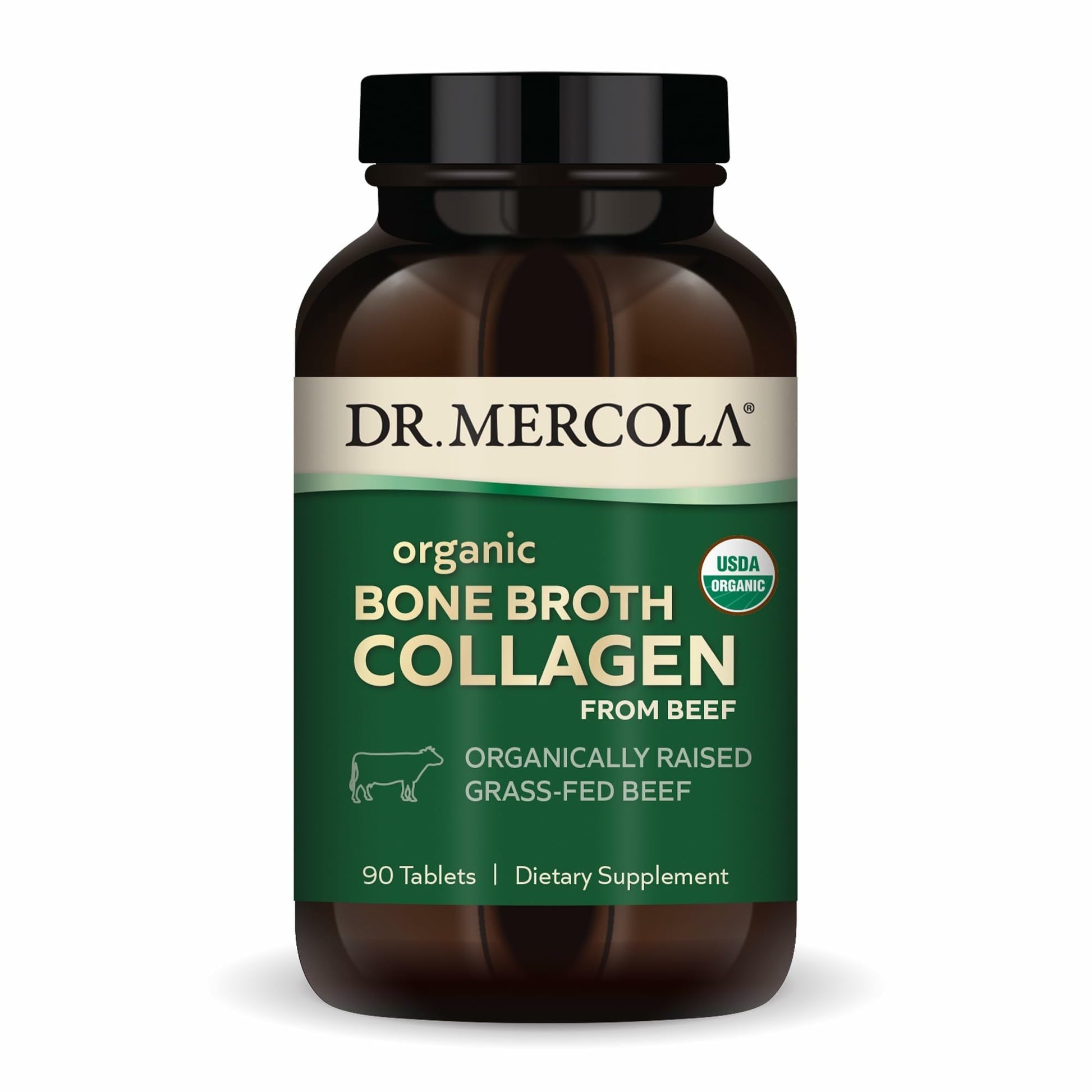 Dr. Mercola Organic Bone Broth Collagen Tablets, 90 Count