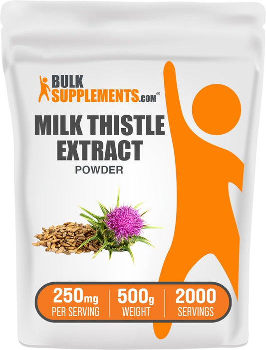 BulkSupplements Milk Thistle Extract Powder 17.64 Ounce