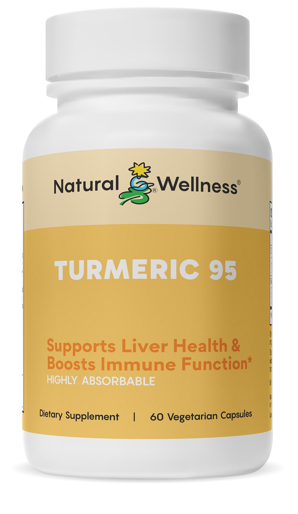 Natural Wellness Turmeric 95 with BioPerine 60 Capsules