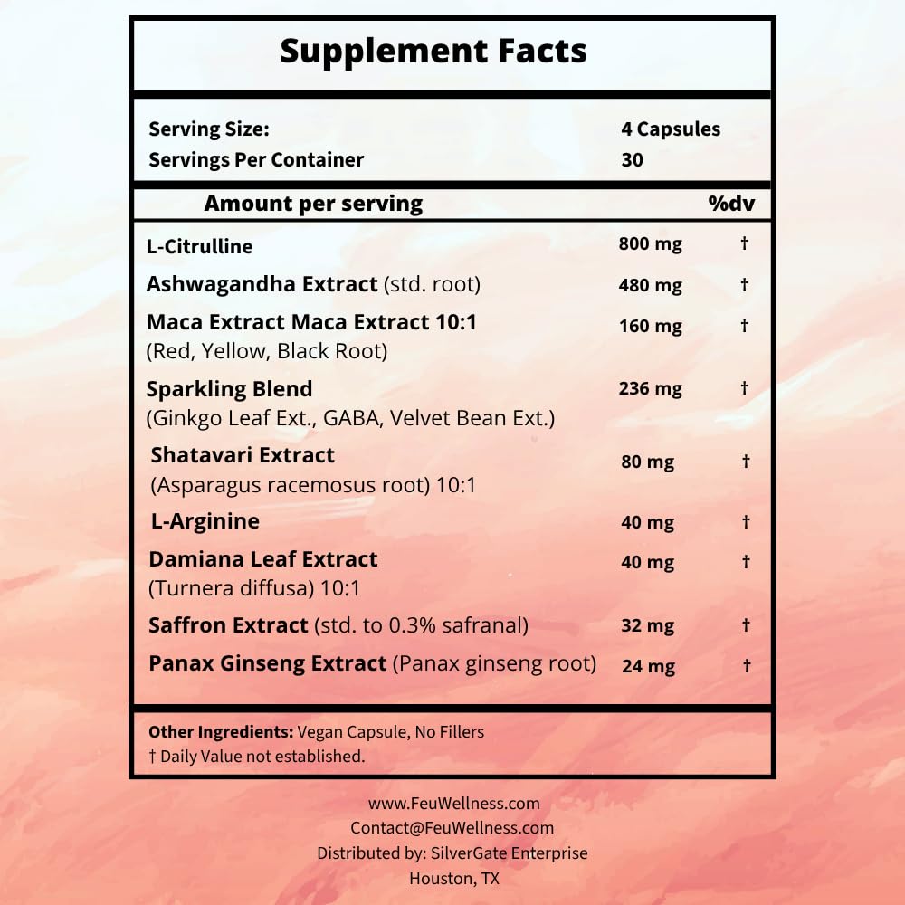 FEU Spark Plus Women Libido & Intimacy Support Capsule, 120 Capsules