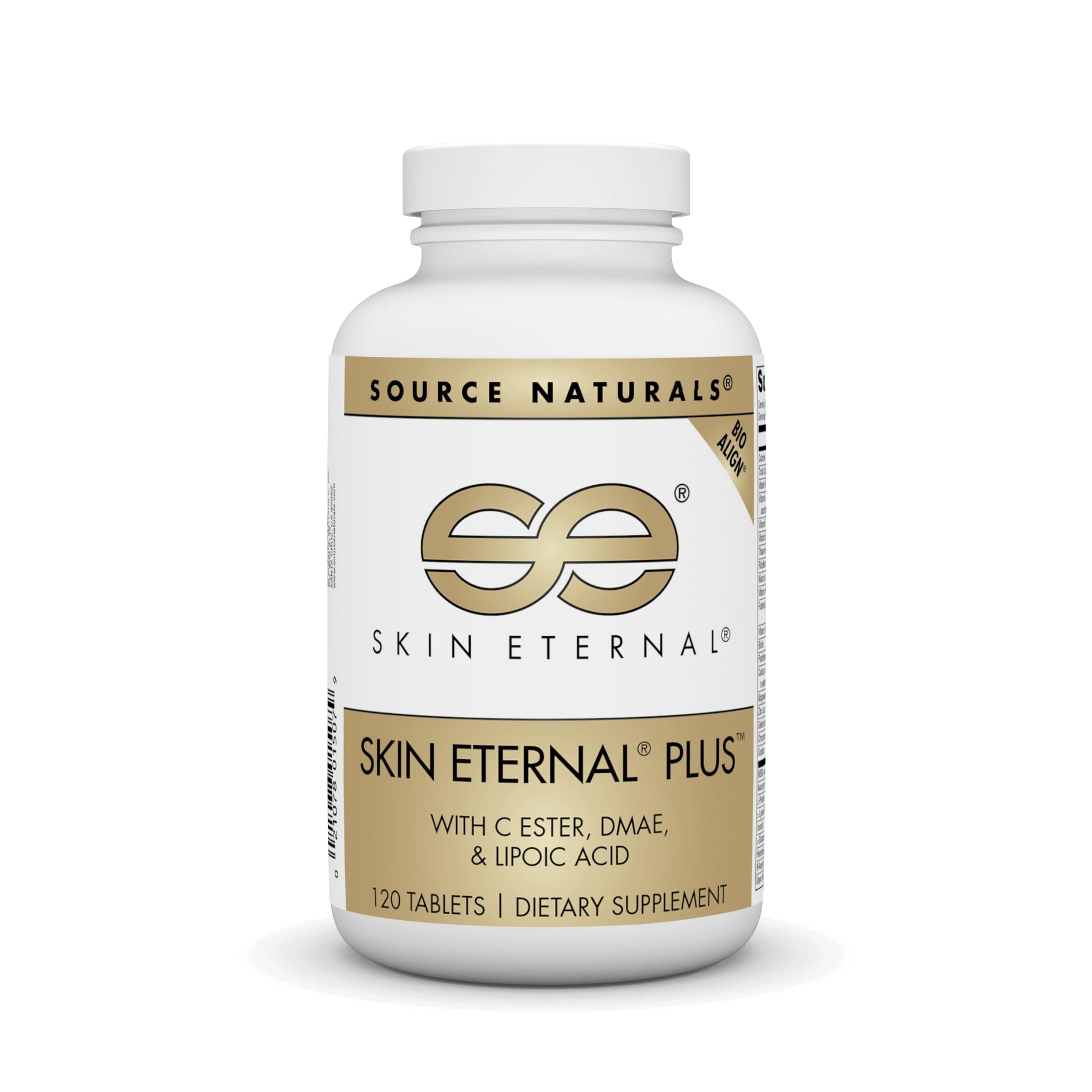 Source Naturals Skin Eternal Plus with C Ester, DMAE & Lipoic Acid Tablets, 120 Count