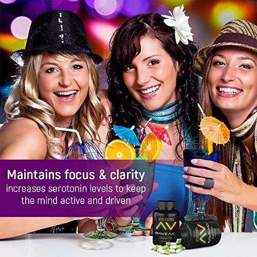 RaveAid Party & Rave Recovery Cure & Supplement 60 Capsules