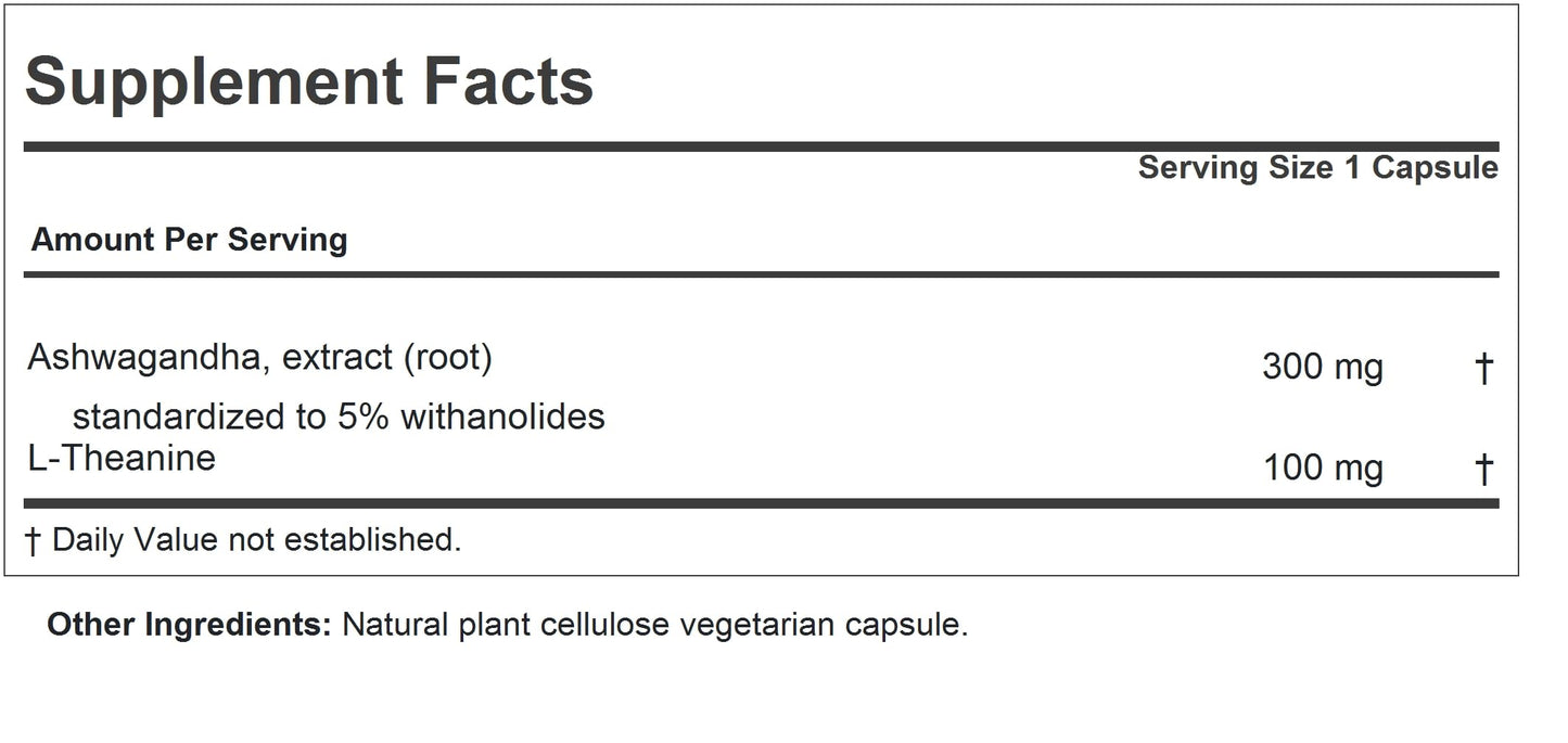 ANDREW LESSMAN Ashwagandha + Theanine 60 Capsules