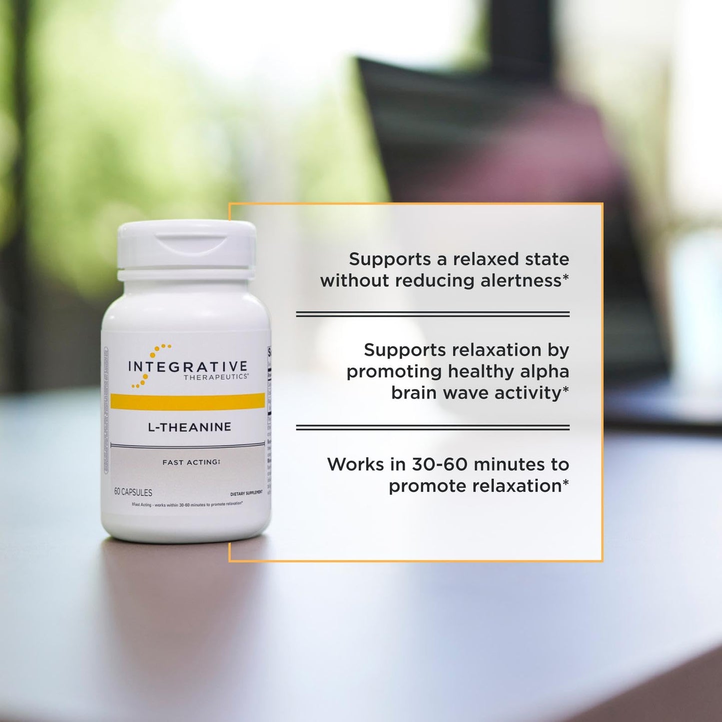 Integrative Therapeutics L-Theanine & Magnesium Glycinate Plus Tablet 180