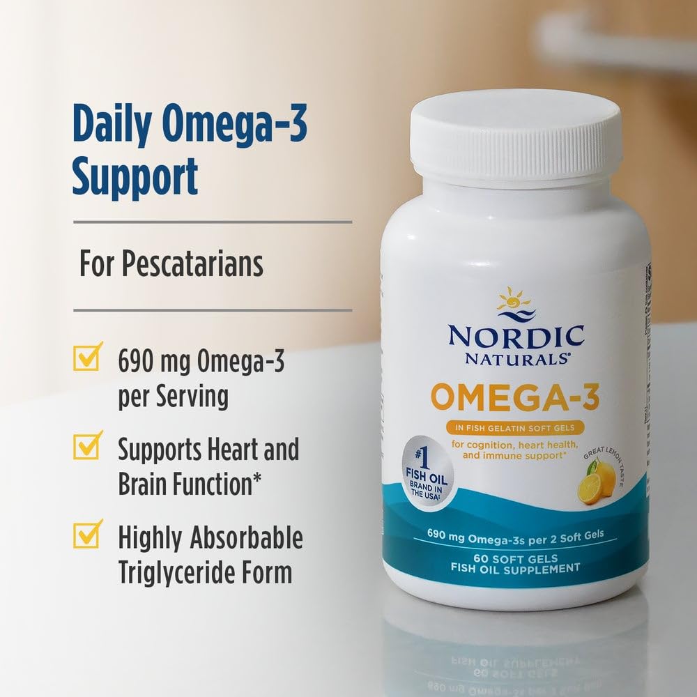 Nordic Naturals Omega-3 Softgels 60 Count