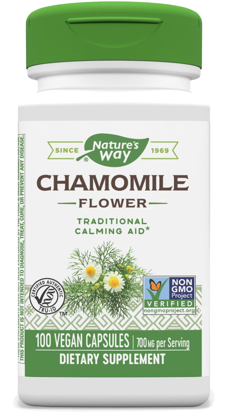 Nature's Way Chamomile Flowers Capsules 200 Capsules