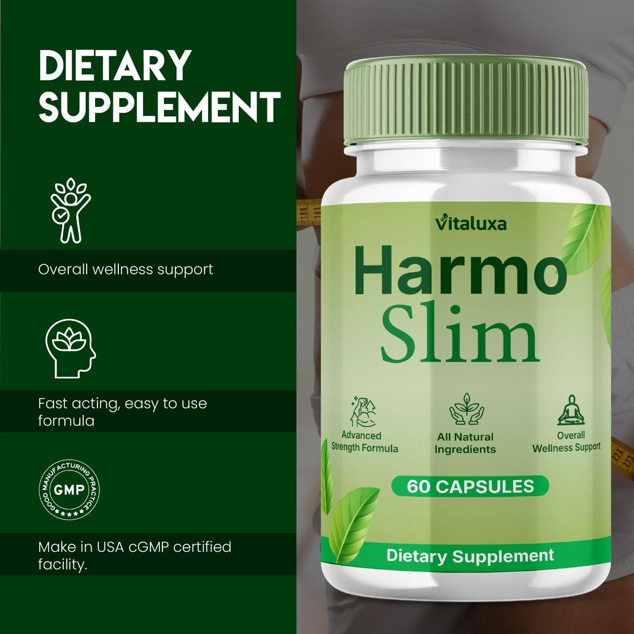 Vitaluxa HarmoSlim Supplement Advanced Formula Capsules 120 Capsules