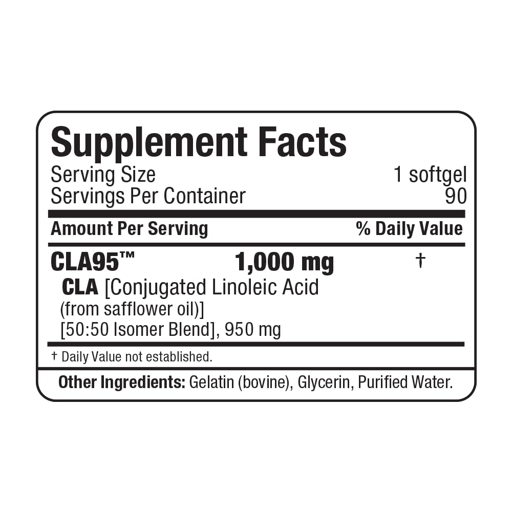 ALLMAX CLA 95% Conjugated Linoleic Acid Capsules, 90 Capsules