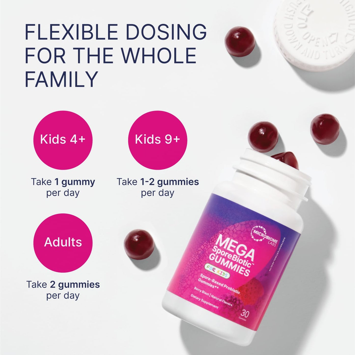 Microbiome Labs MegaSporeBiotic Kids Probiotic Capsules, 30 Count