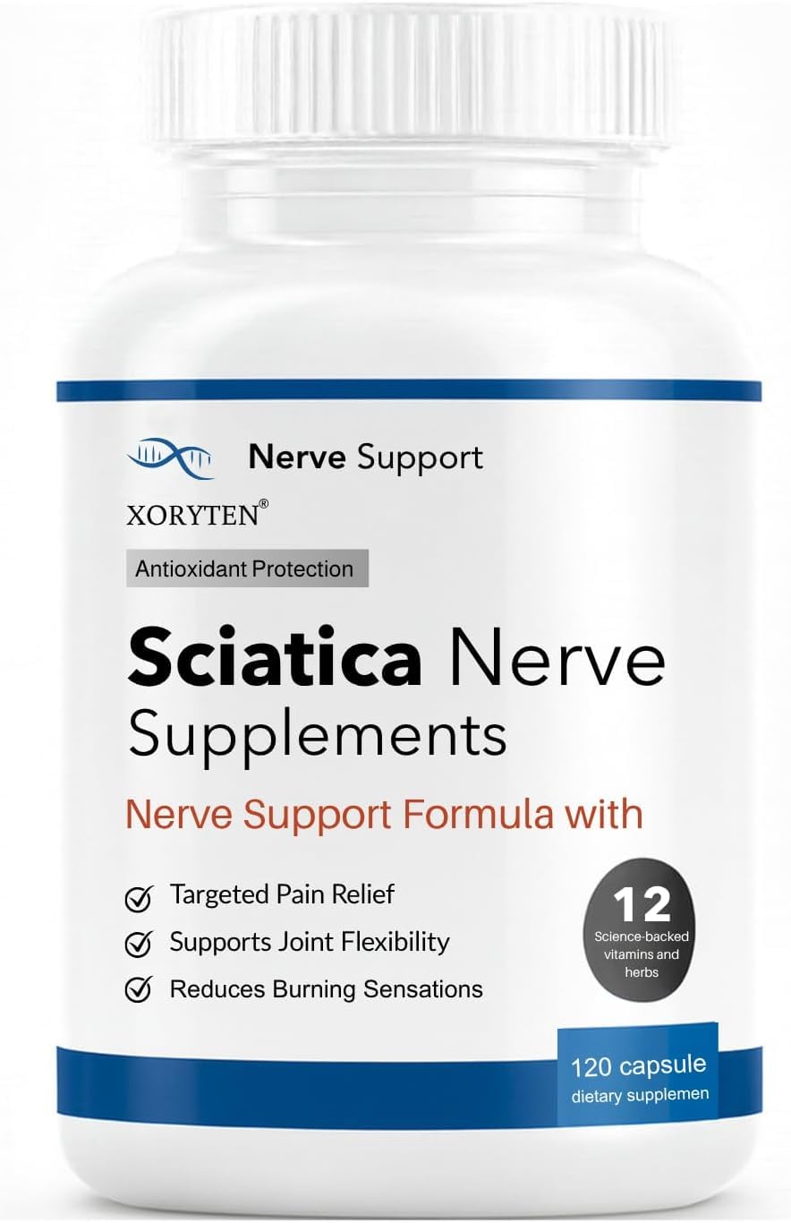 XORYTEN Sciatica Nerve Pain Relief Capsules, 120 Count