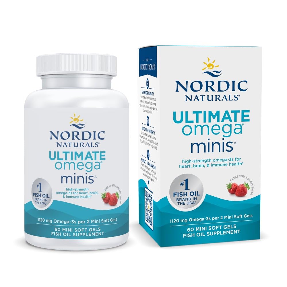 Nordic Naturals Ultimate Omega Minis Softgels, 60 Count